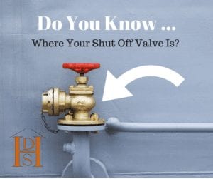 do you know where your shut off valve is FB